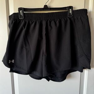Under Armour Women’s Black Athletic Running Shorts with Bike short under